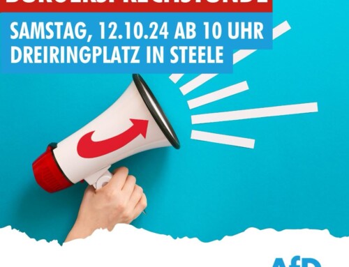 Bürgersprechstunde am 12.10.2024 in Steele