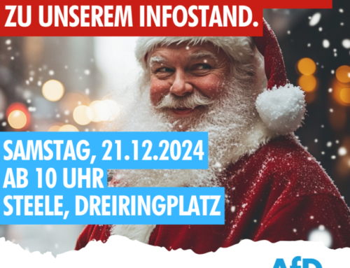 Der Weihnachtsmann kommt zu unseren Infoständen!