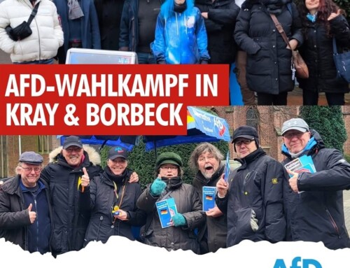 AfD-Wahlkampf in Kray und Borbeck / Holsterhausen und Steele