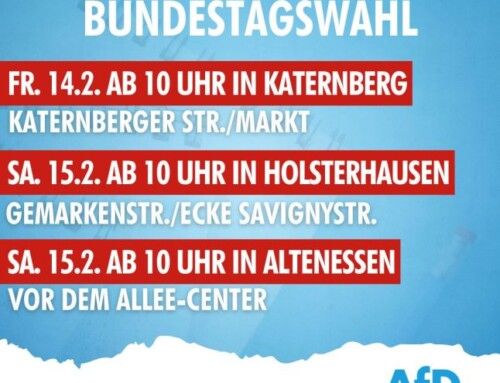 Infostände zur Bundestagswahl