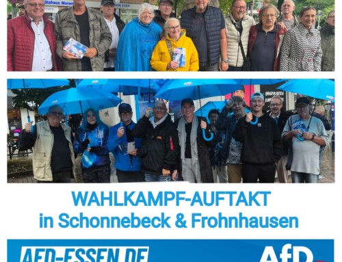 Wahlkampf-Auftakt in Schonnebeck & Frohnhausen